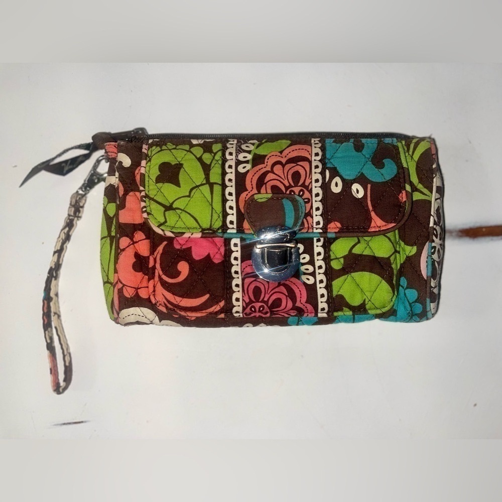 Vera Bradley Pushlock Clutch Wallet Wristlet LOLA